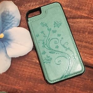 Elegant Floral Phone Case - Green